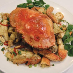 HEE HING'S ROASTED DUNGENESS CRAB WITH ROASTED GARLIC