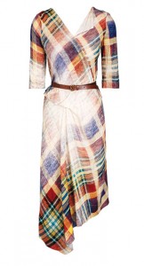 Vivienne Westwood ‘Anglomania Contour Dress' in ‘Faded Navy Tartan' $898